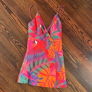 FARM Rio Macaw Mini Dress